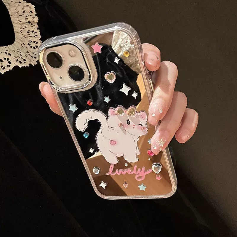Apple, iPhone 14, чехол для телефона, зеркальный эффект, 12promax, iphone