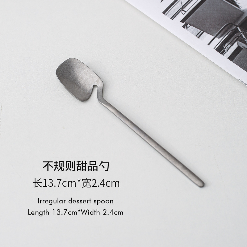 길이 13.7*가로 2.4 불규칙한 디저트 스푼