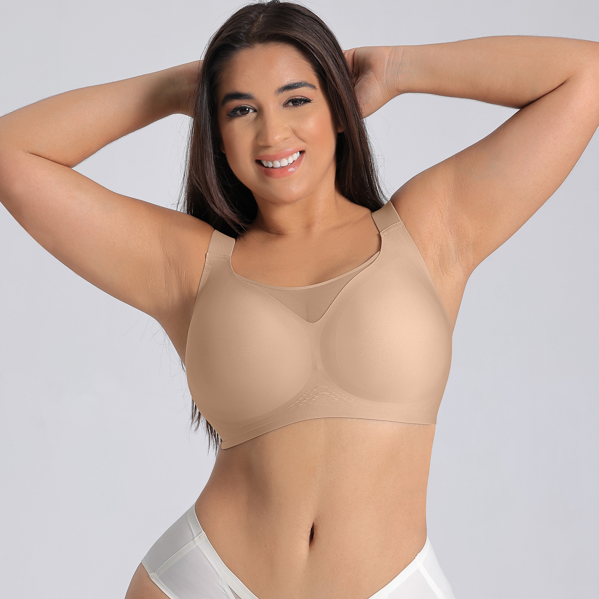 Comfort Bra For Women Plus Size Breathable Mesh Minimiser Bra_voghion.com