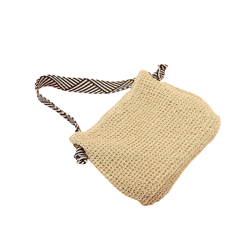 2026 New Navy Style Straw Woven Bag, Casual Large Capacity Women's Bag, Versatile Fashion Beach Bag, Shoulder Bag 2026 New Navy Style Straw Woven Bag, Casual Large Capacity Women's Bag, Versatile Fashion Beach Bag, Shoulder Bag