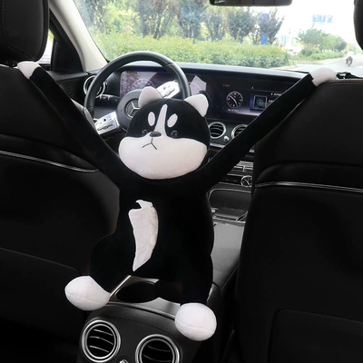 Car tissue box/set box Internet famous dog doll - erha-dog-tissue-bag