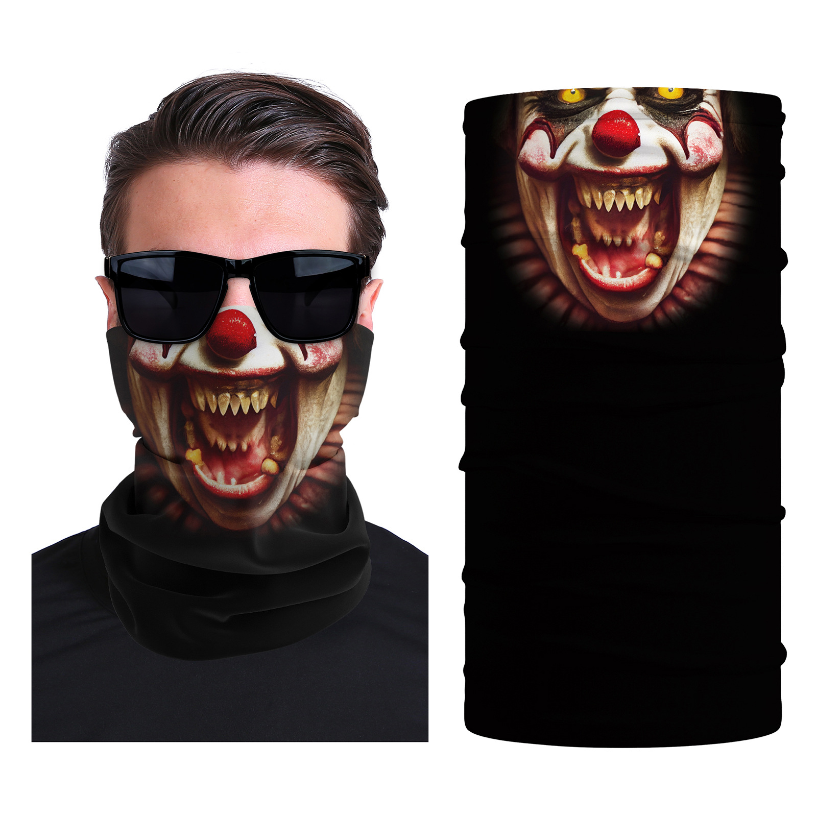 Xun hui transfronterizo media cara cráneo bufanda mágica sombrilla de viaje al aire libre máscara de equitación cuello de protección uv