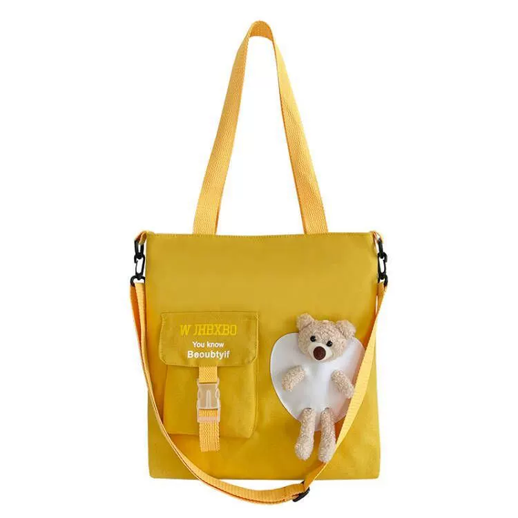 Bag strap, cute linen bag, capacious shopping bag, one-shoulder bag, book bag, shoulder bag, study bag, Korean style