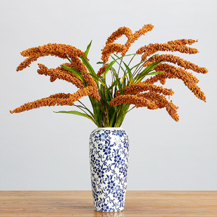 Handmade Artificial Flower Crop Millet Millet Wheat Ears Fake Grain Ears Rural Pastoral Harvest Festival Landscaping Dried Flower Decoration
