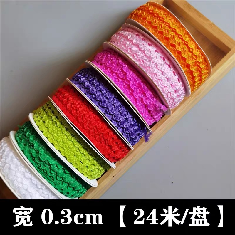 0,3 cm correas onduladas en forma de S correas de marinero correas de polipropileno ropa de encaje versátil accesorios de encaje decorativos hechos a mano