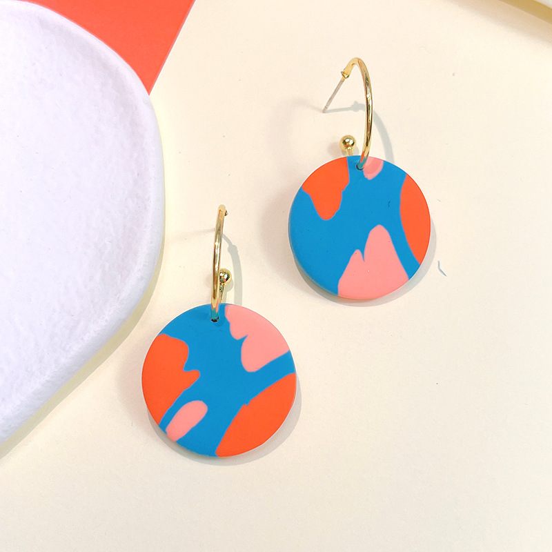 1 Pair Fashion Round Soft Clay Women's Drop Earrings display picture 5