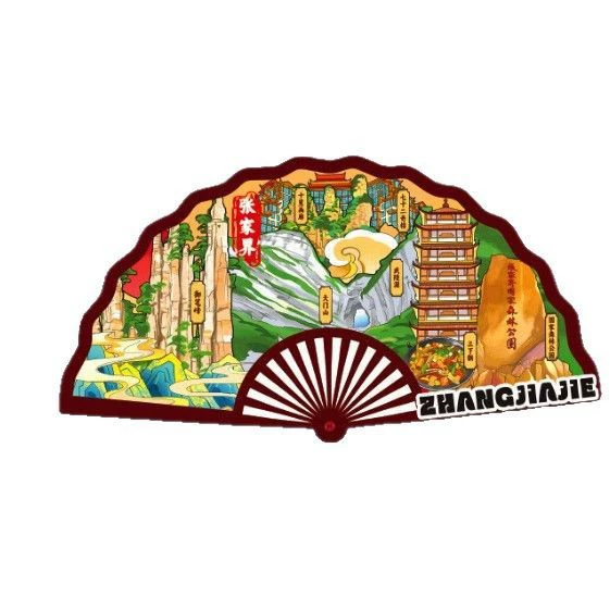 Китайский деревянный холодильник-магнит