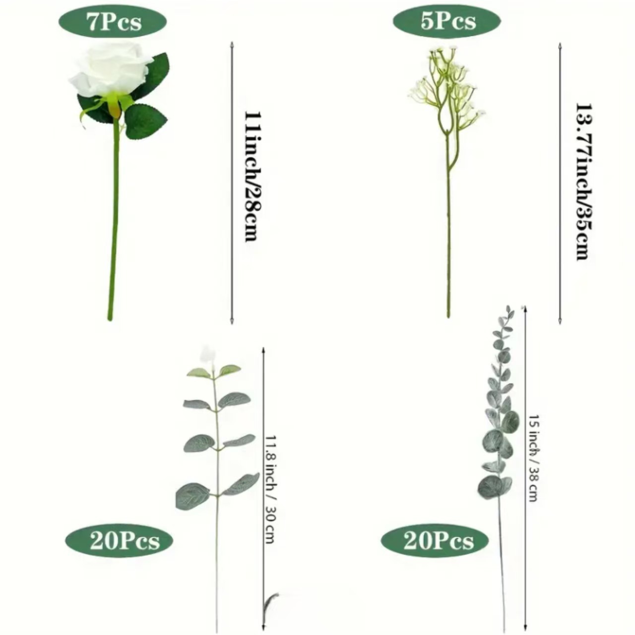 로즈 스타일 52pcs