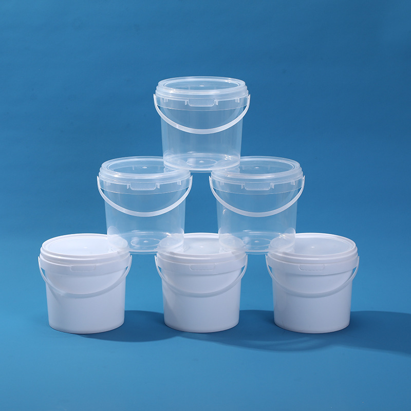 Factory wholesale food grade transparent plastic bucket for juice