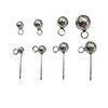 Round beads, pendant, earrings stainless steel, accessory, Korean style