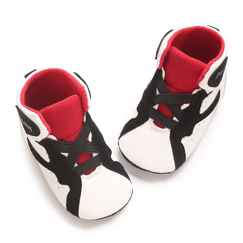 Zapatos de bebé de comercio exterior nuevos zapatos casuales de corte medio para hombres y mujeres zapatos para bebés pequeños zapatos de suela blanda 0-1 año image 4