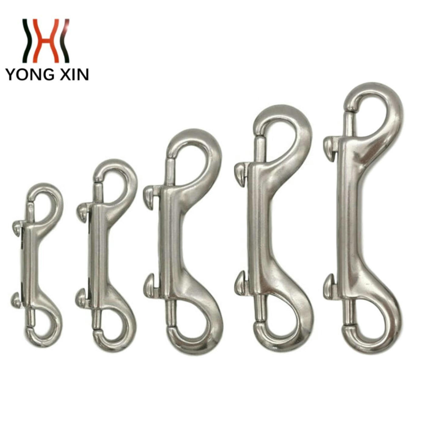 76mm不锈钢双头钩 弹簧钩 拓拔钩 潜水钩 钥匙钩 狗链头 船用索具