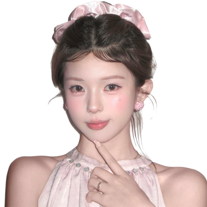 粉色串珠耳环超仙甜美可爱女孩耳钉2025年新款时尚氛围感温柔耳饰|undefined