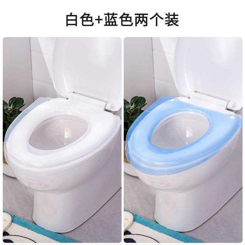 Cojín de inodoro, cubierta de inodoro universal para inodoro doméstico, impermeable, limpiable y lavable, cubierta de inodoro conveniente para cuatro estaciones