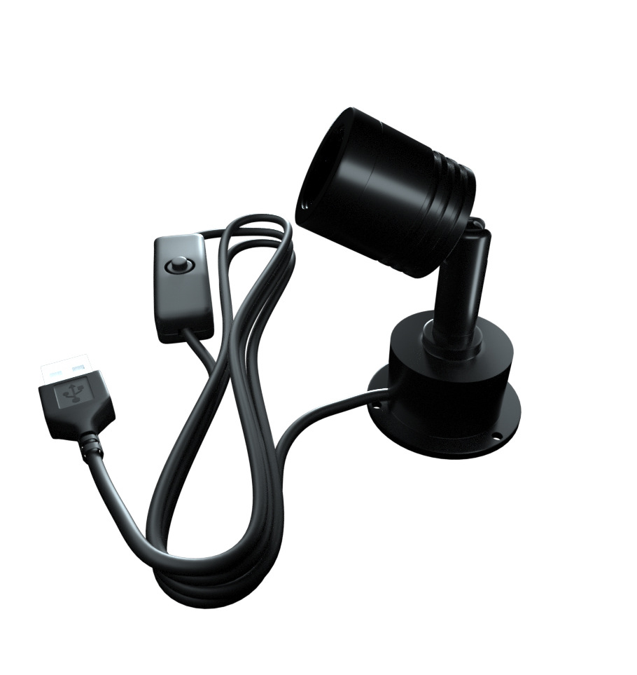 Venta al por mayor 1w3wled proyector de nivel de escritorio montado en la superficie chasis modelo hecho a mano DIY pequeño proyector interfaz USB 5V foco