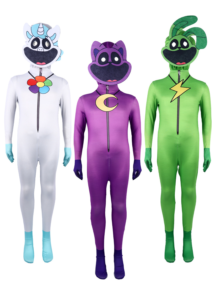 Traje de cosplay transfronterizo de Poppy Playtime para actuaciones escénicas, diseño de animales sonrientes de Poppy's Playtime image 5