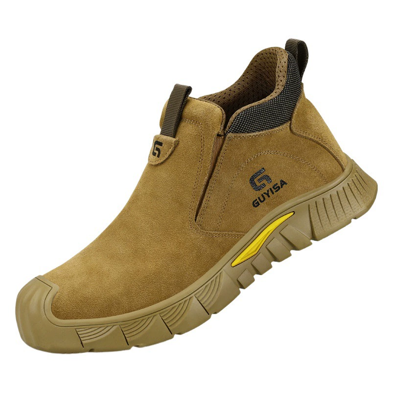 Защитные ботинки сварщика, зимние износостойкие мужские ботинки, удобные, со стальным подноском, противоударные, антипрокольные, специальные сварочные ботинки, антиискрящиеся ботинки