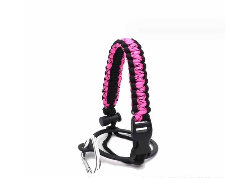 Deportes al aire libre multi-funcional de siete núcleos paraguas cuerda tejida hervidor mango ciclismo montañismo camping hervidor portátil mango