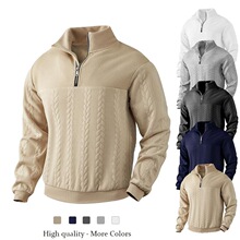 K 17524 Retro Zip Collar Sweatshirt ��ʽ�������� ŷ�������