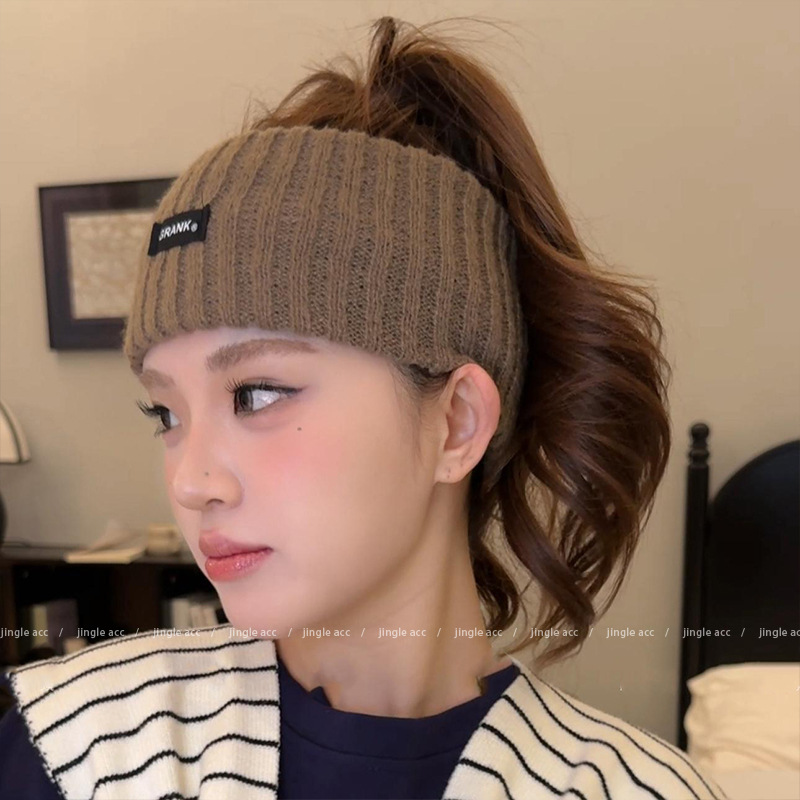 Sombrero a prueba de viento y calentamiento de mes, banda de punto, sombrero de maternidad para dormir, sombrero de protección de la frente, sombrero de invierno postparto