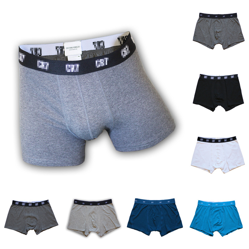 Men's underwear solid color large size m...