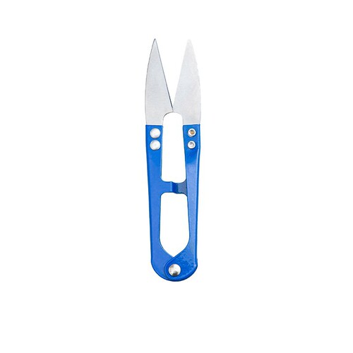 Stainless steel U-shaped small household scissors, cross-stitch trimming scissors, household trimming sewing handcraft scissors