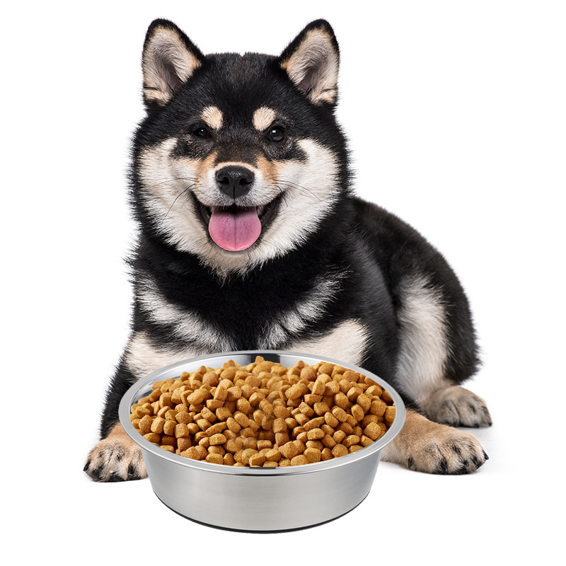 Tazón para perros de acero inoxidable Tazón para perros Tazón para perros antivolcado Tazón para agua para perros Suministros transfronterizos Tazón para mascotas Tazón para perros grande Tazón para arroz para perros