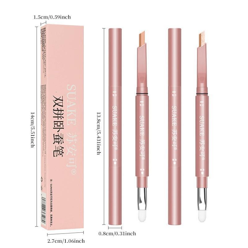 SUAKE Dual-Color Under-Eye Highlighter Pen brightens and contours to create a natural-looking under-eye highlight