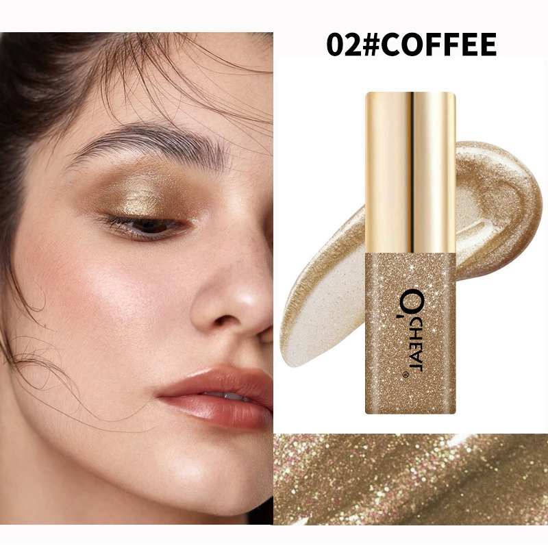 Small eyeshadow highlighter, 7 shimmering colors, 3.5 g compact tube