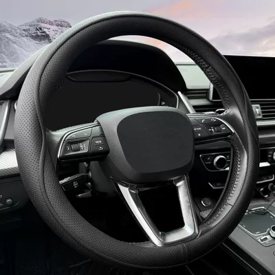 Handle Cover, Wholesale, Steering wheel cover - pure-black-38cm