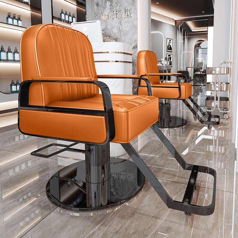 La peluquería de alta gama puede bajar la silla de peluquería, la silla de corte de pelo de teñido en caliente giratorio de elevación especial para la peluquería de alto perfil, simple image 52