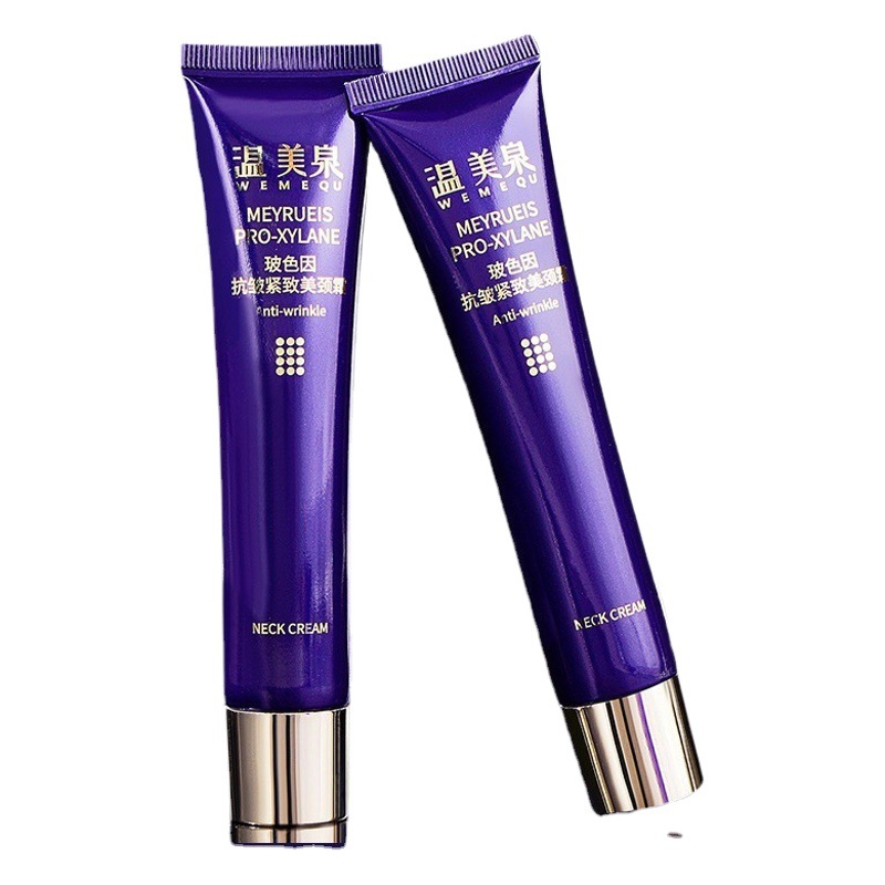 Wenmeiquan de color de vidrio anti-arrugas Reafirmante Cuello traje de masaje anti-arrugas Reafirmante Cuello Crema de elevación y Reafirmante masajeador