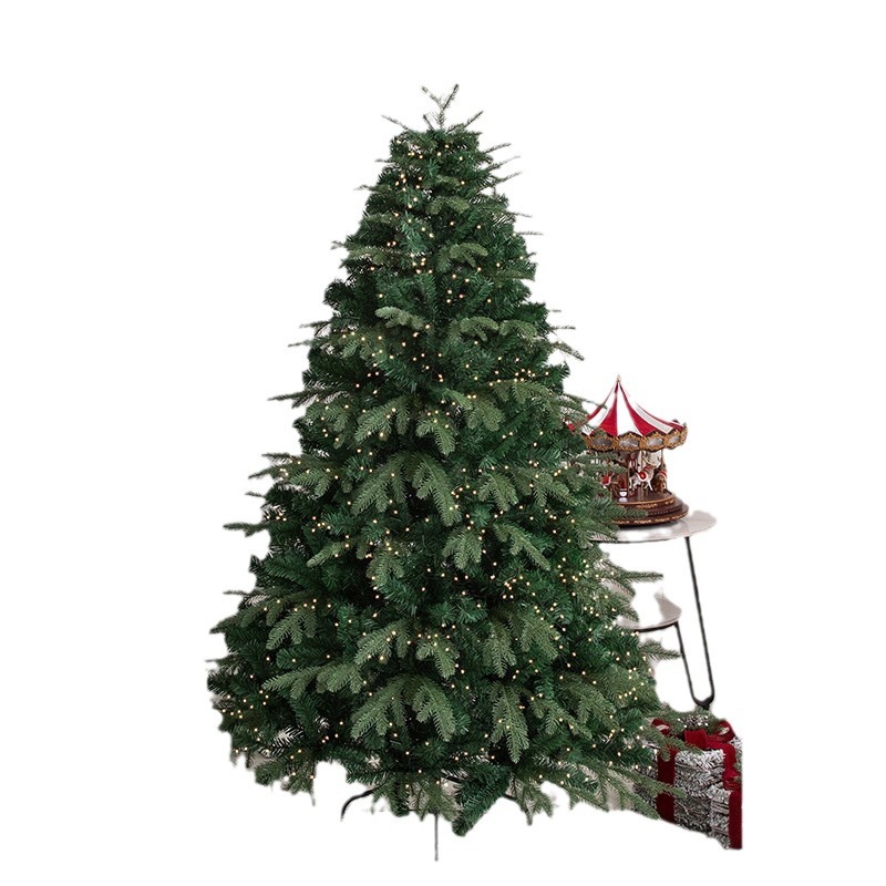 Punto transfronterizo de 1,5 m árbol de Navidad adornos navideños PE encriptado LED árbol luminoso Navidad grande