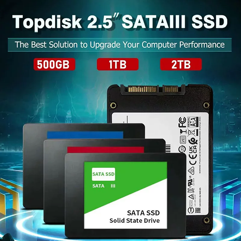 Кросс-бордер 2,5-дюймовый интерфейс SATA3 SSD 2TB настольный ноутбук высокоскоростной внутренний твердотельный диск