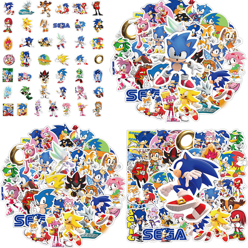 Nueva historieta Sonic raqueta anillo anime Sonic Snap anillo pulsera erizo juguete correa para la muñeca