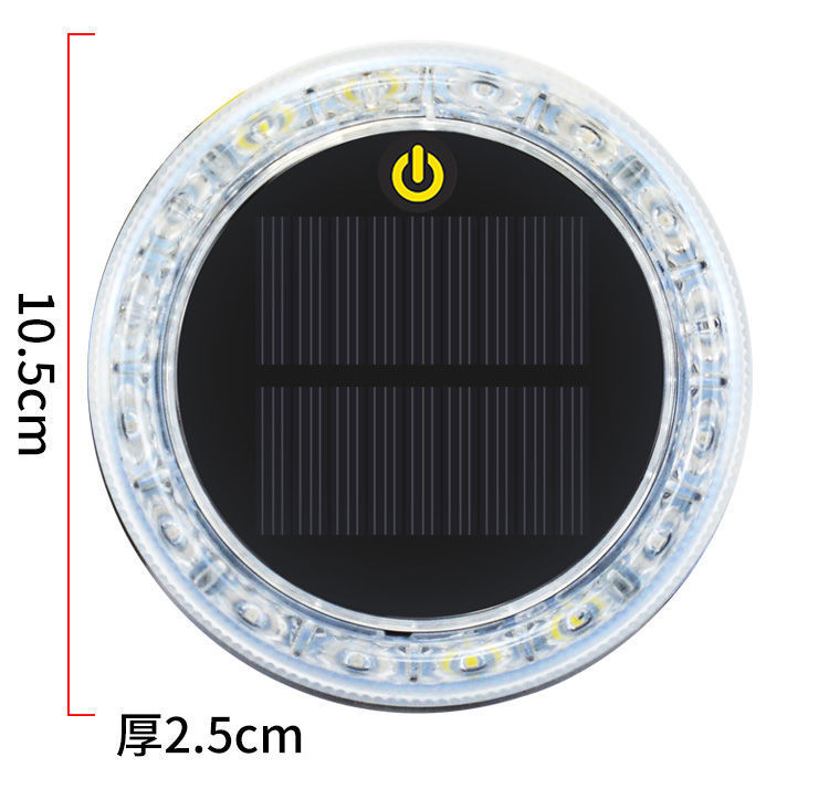 Car anti-collision solar warning flash light car truck car night safety led wiring-free tail light