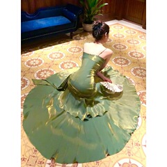 【荘園綺夢】人魚姫成人礼服スカート軽豪華小衆ハイエンドストラップワンピース誕生日ドレス