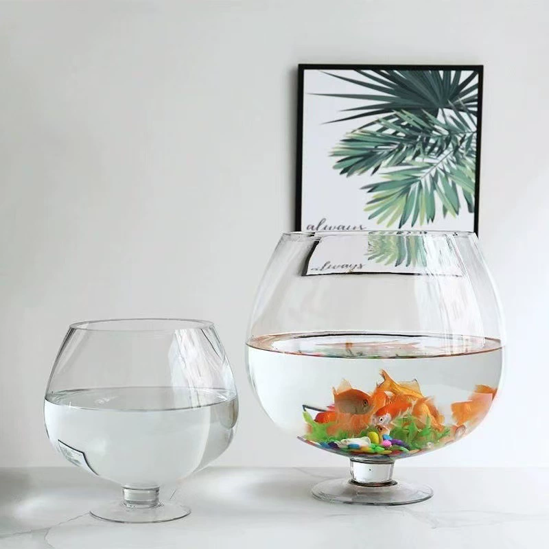 Прямые поставки с завода: прозрачный винный бокал в форме персика, ваза для цветов, большой аквариум для золотых рыбок