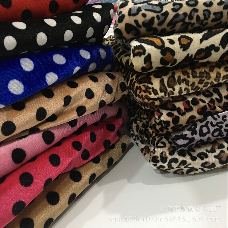 Spot supply of gold velvet velvet Korean velvet leopard print velvet fabric European and American dress women's clothing fabric Spot supply of gold velvet velvet Korean velvet leopard print velvet fabric European and American dress women's clothing fabric