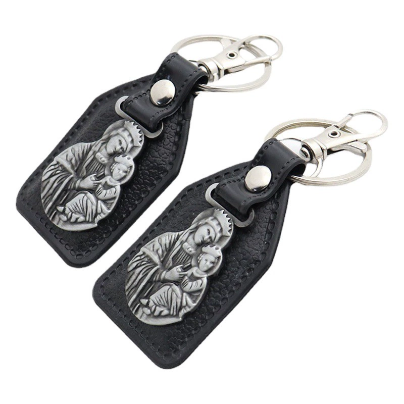 Оптовая и розничная трансграничная поставка доступна на складе ретро металл PU комбинированный автомобильный кулон брелок ювелирный кулон