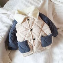 兒童貼身棉襖秋冬新款寶寶內穿對門上衣夾絲棉加厚開衫棉服外套