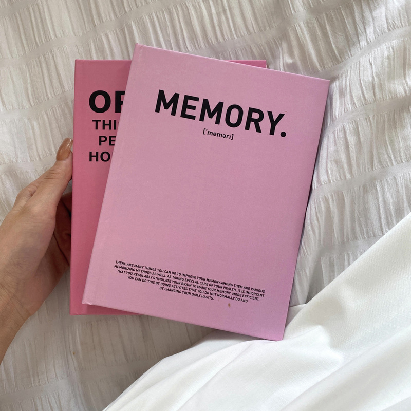 ins home-made Flamingo Red Pink English Notebook Magazine Photo Prop Joker