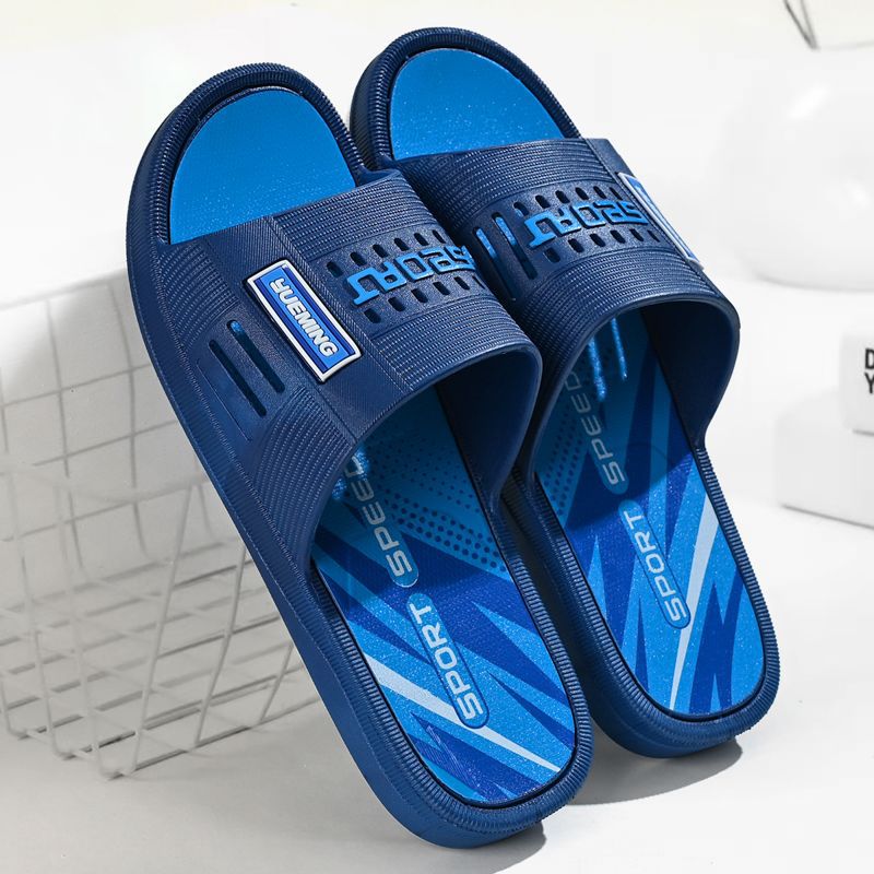 Men's Slippers Wholesale 2025 Summer New Style Inflatable Non-Slip Casual Non-Slip Wear-Resistant Men's Slippers Home Slippers