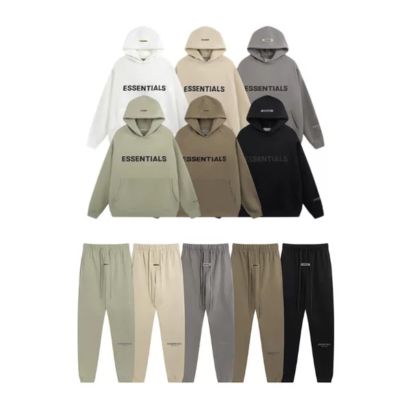 Factory Fog Essentials Logo Letter Hoodie and Sweatpants Set