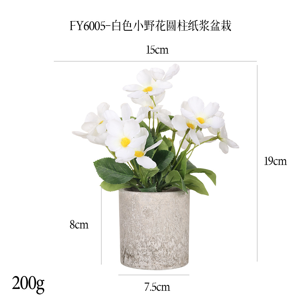 Más de 240 combinaciones populares de macetas con plantas verdes artificiales, decoraciones para el hogar, flores artificiales, bonsáis cilíndricos de pulpa de papel.