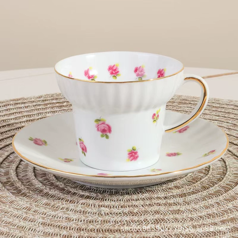 Ceramic coffee sophisticated afternoon tea for leisure for home use, tea cup, set, simple and elegant design