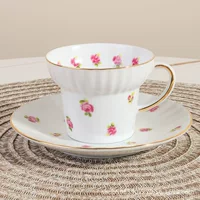 Ceramic coffee sophisticated afternoon tea for leisure for home use, tea cup, set, simple and elegant design