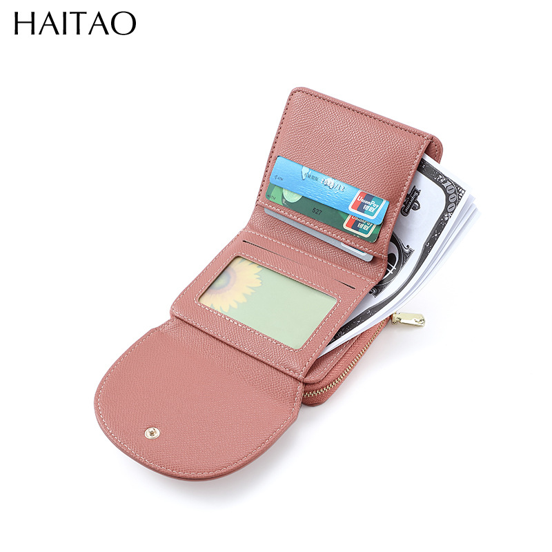 Nueva cartera de las mujeres de color sólido corto todo partido titular de la tarjeta 2023 verano simple transfronterizo monedero fuente fabricante