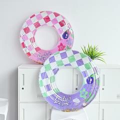 Shimmering Square Underarm Adult Inflatable Pool Float for Men and Women, Thickened Transparent Swimming Ring