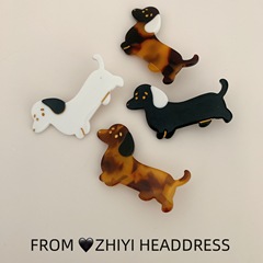 漫画の酢酸ソーセージの子犬のアヒルの口はかわいいです。